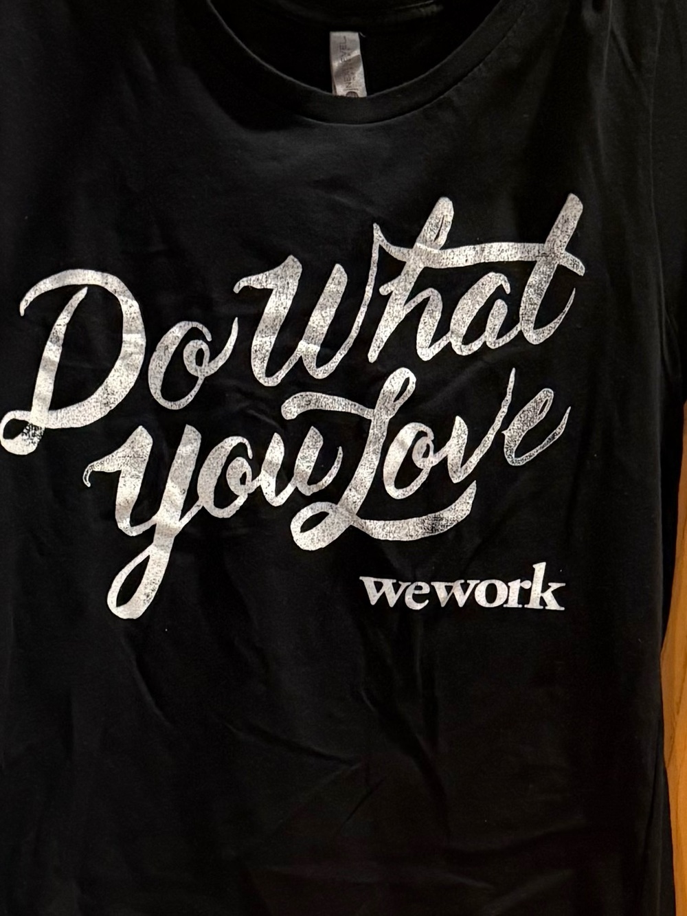 Next Level 'We Work' Do What You Love' T-Shirt Rare Size Large - Picture 2 of 4